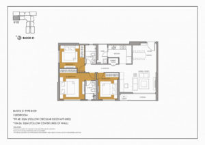 Thiết kế căn 3 phòng ngủ S1 dự án Seasons Avenue b102
