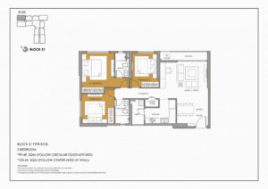 Thiết kế căn 3 phòng ngủ S1 dự án Seasons Avenue b103