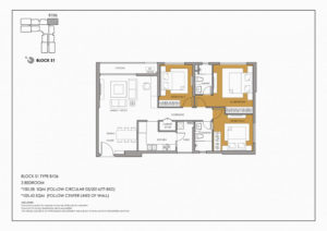 Thiết kế căn 3 phòng ngủ S1 dự án Seasons Avenue b106